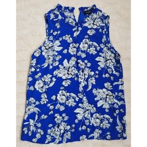 Ivanka Trump blue floral blouse